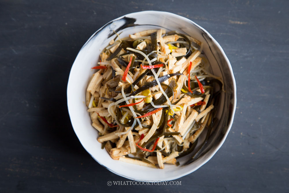 Din Tai Fung - Inspired Seaweed and Bean Curd Salad in Vinegar Dressing