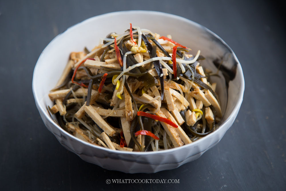 Din Tai Fung - Inspired Seaweed and Bean Curd Salad in Vinegar Dressing