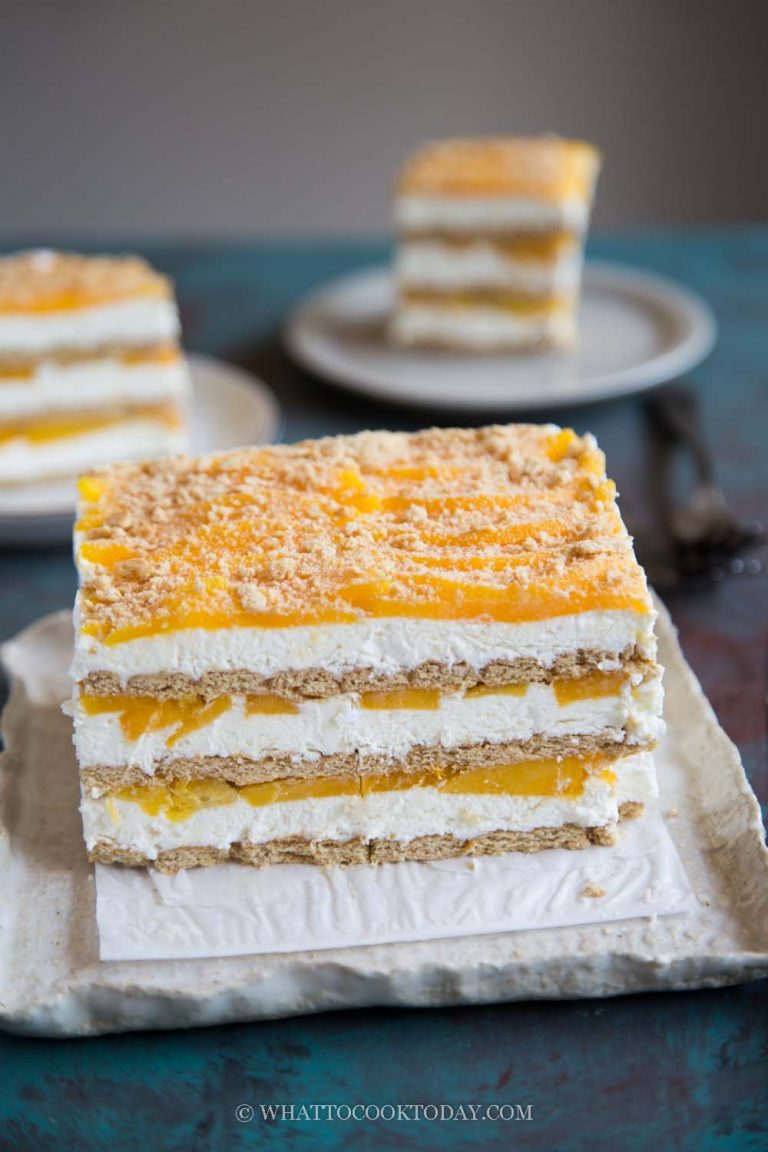 Easy NoBake Filipino Mango Float Icebox Cake (Mango Royale)