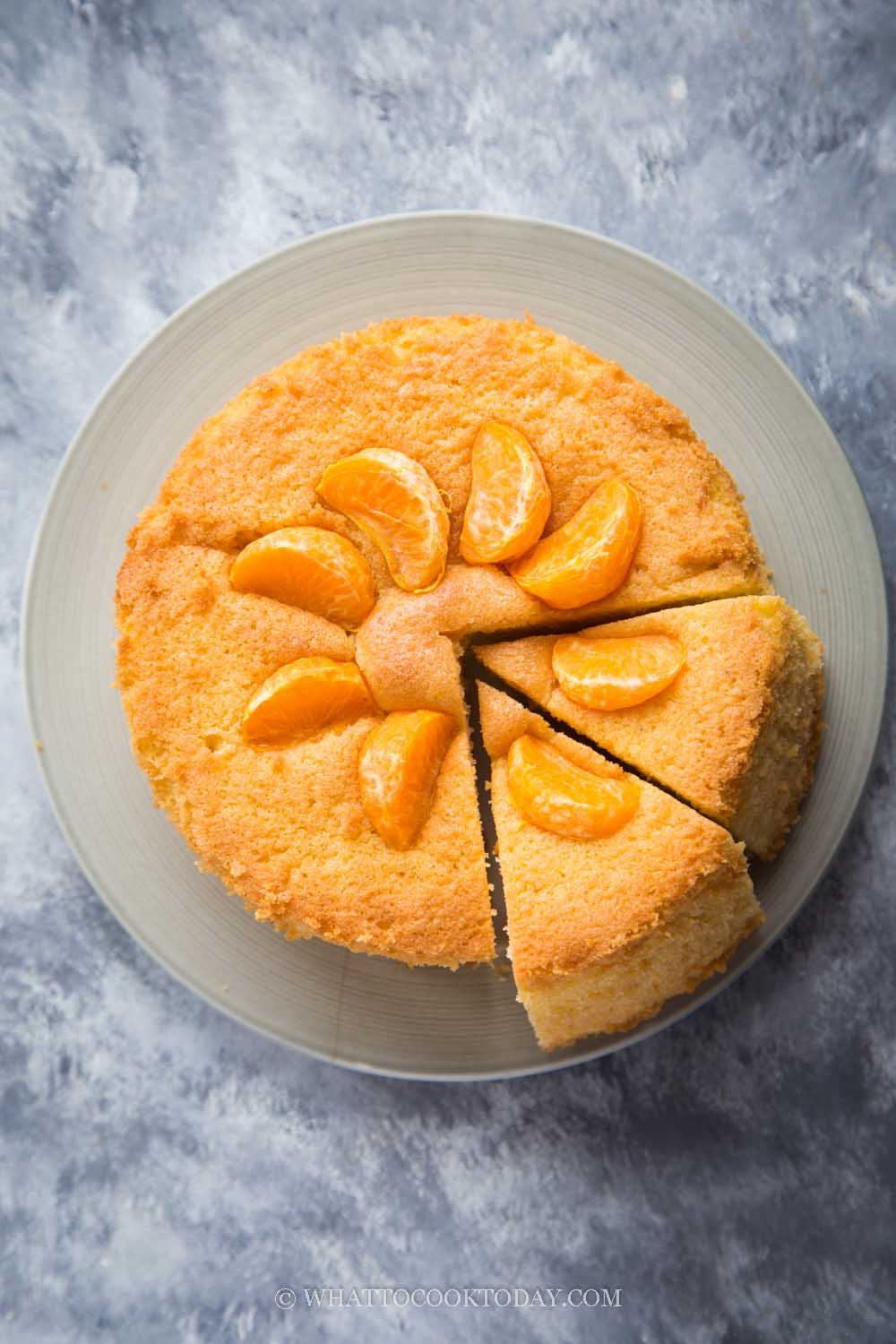 Mandarin Orange Butter Cake (No Egg Separation)