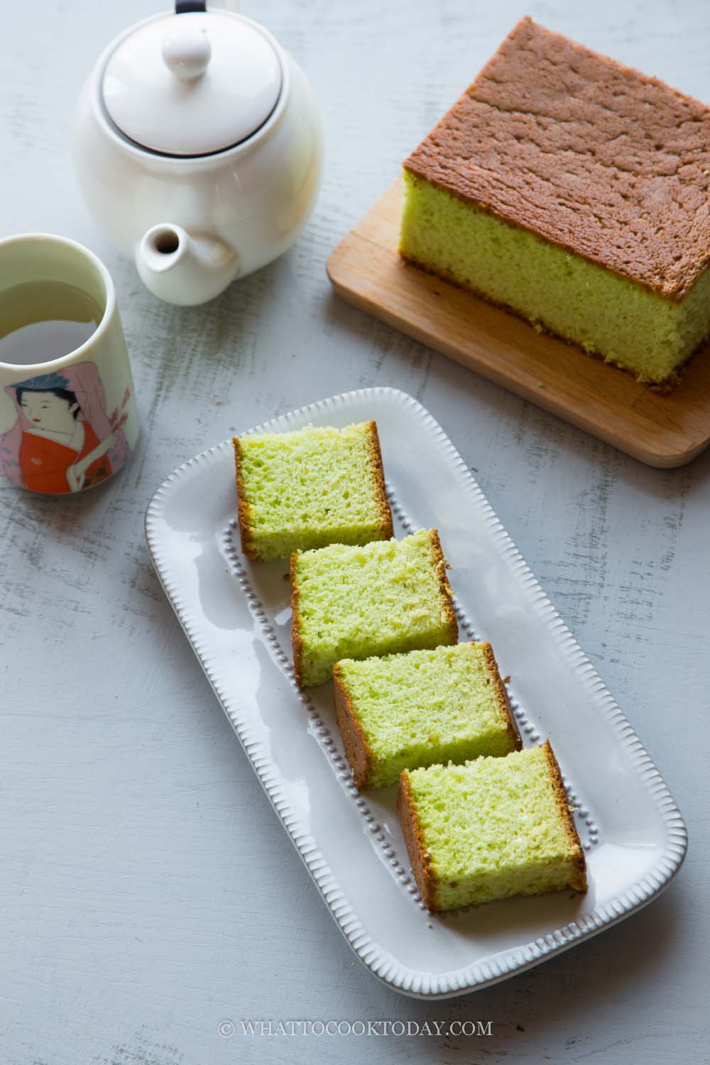 How To Bake Pandan Honey Kasutera (Nagasaki Castella)