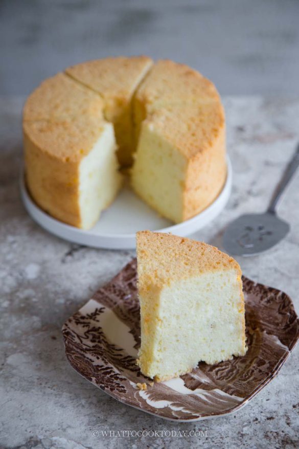 Soft and Fluffy Tofu Chiffon Cake