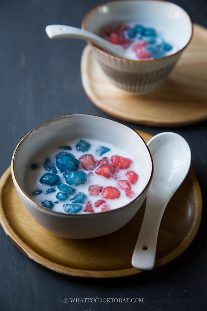 How To Make Tub Tim Grob (Thai Red Ruby Dessert)