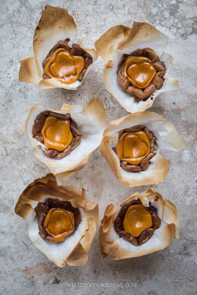 Dalgona Candy Coffee Basque Burnt Cheese Cupcakes