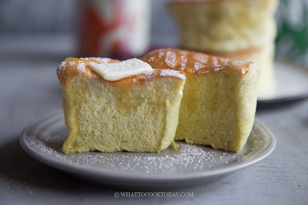 Soft Fluffy Pandan Souffle Pancakes