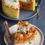 Spaghetti Pie with Leftover Turkey or Ham