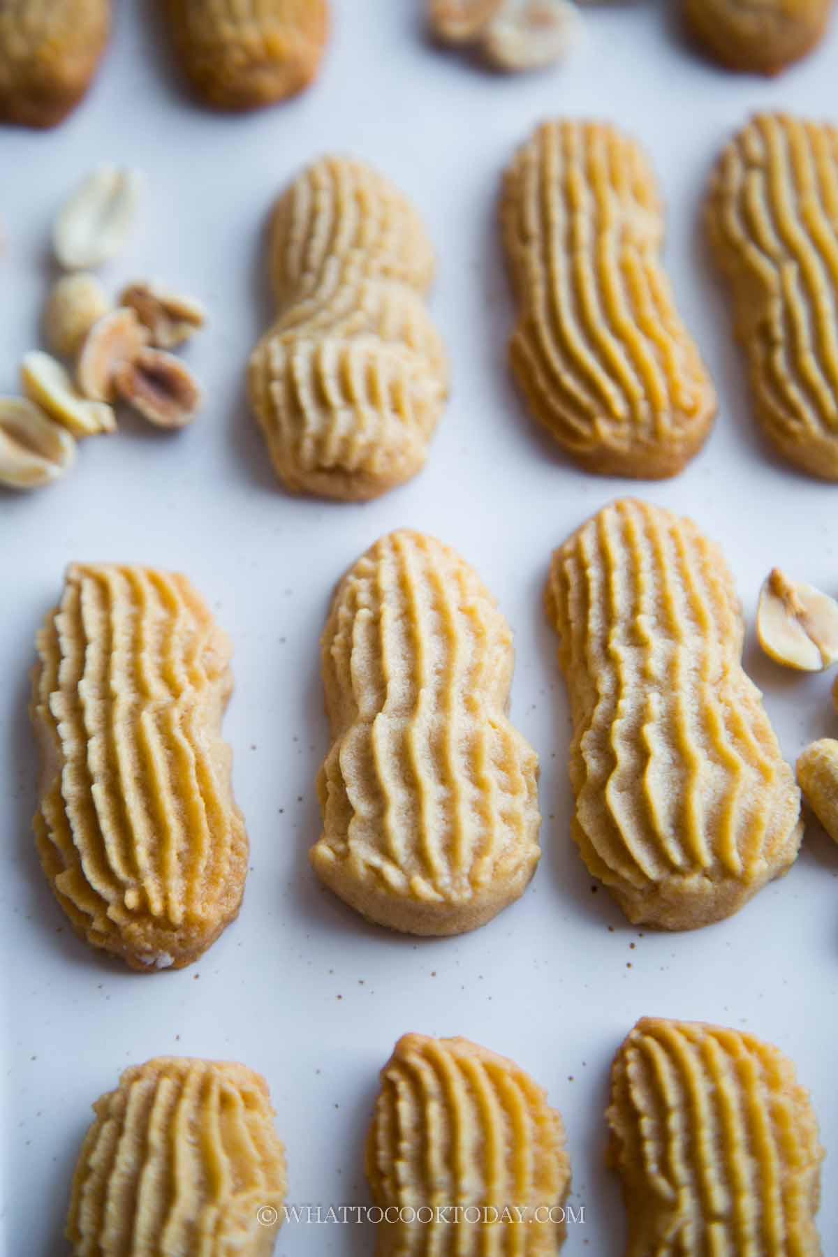 Crispy Crunchy Peanut-Shaped Butter Cookies