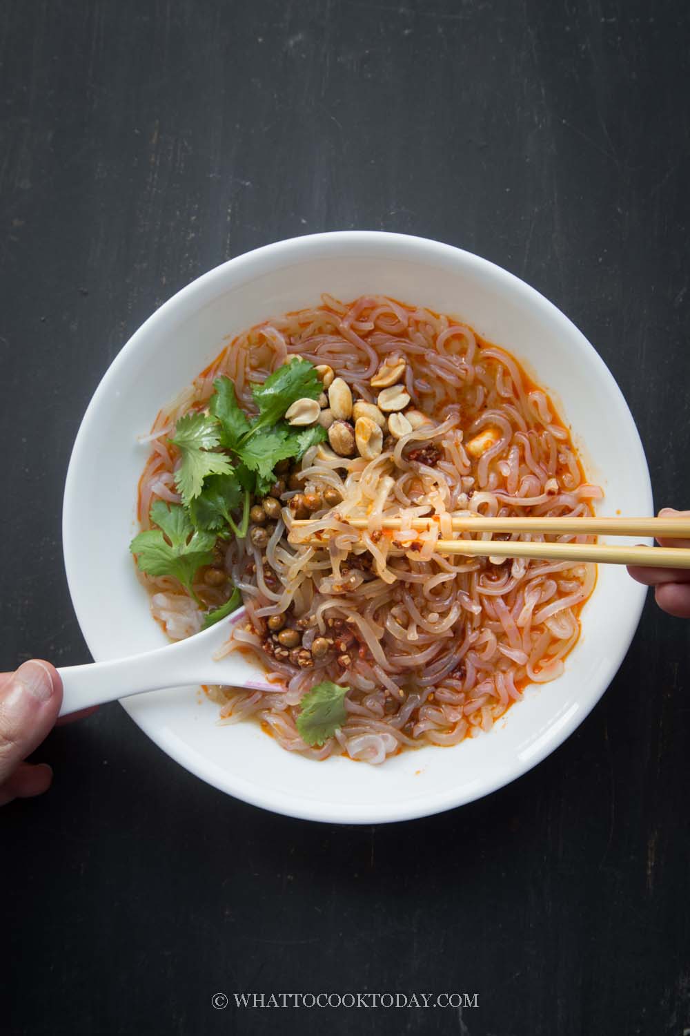 How To Make Suan La Fen (Spicy and Sour Potato Noodles)