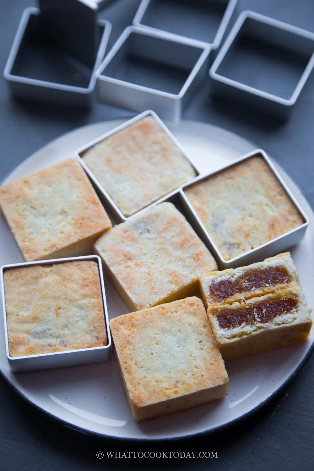 Pineapple cake pastry - Taiwanese famous sweet delicious dessert food with  tea, close up, copy space design Stock Photo - Alamy