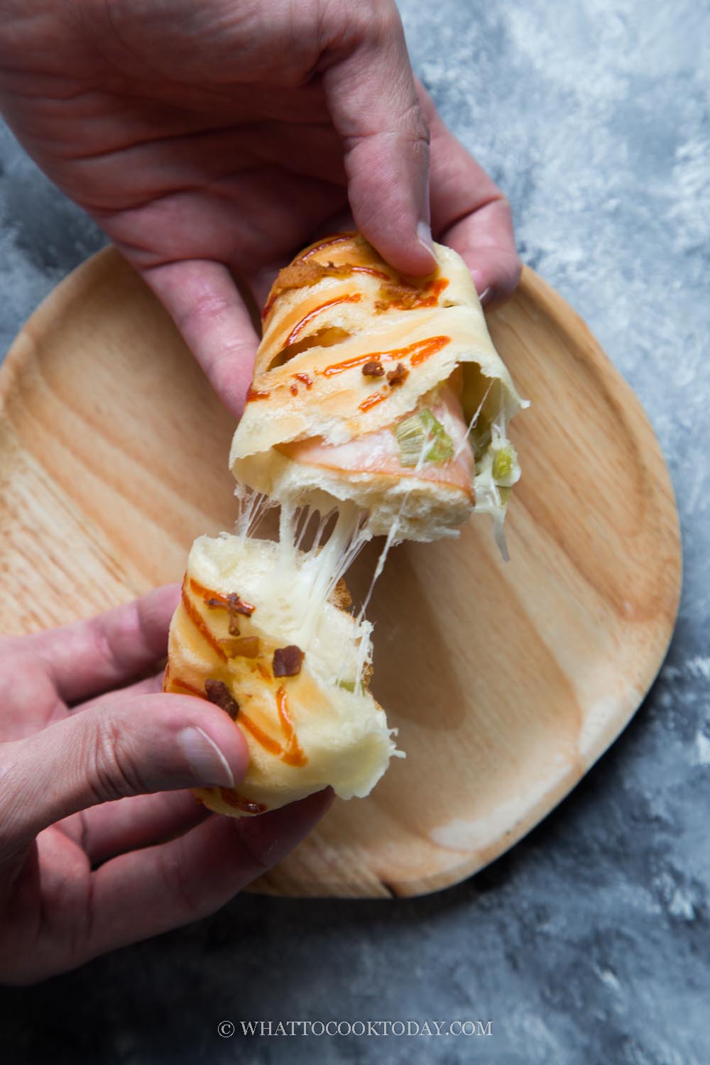 Chinese Bakery Style Ham, Cheese, Mayo Buns (with Poolish)