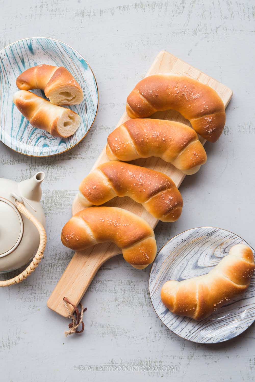 Shio Pan / Japanese Buttery Salty Bread (Poolish Bread)