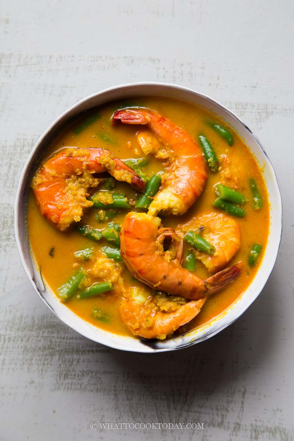 Udang Masak Lemak Cili Padi Spicy Prawn In Coconut Milk Recipe Cart