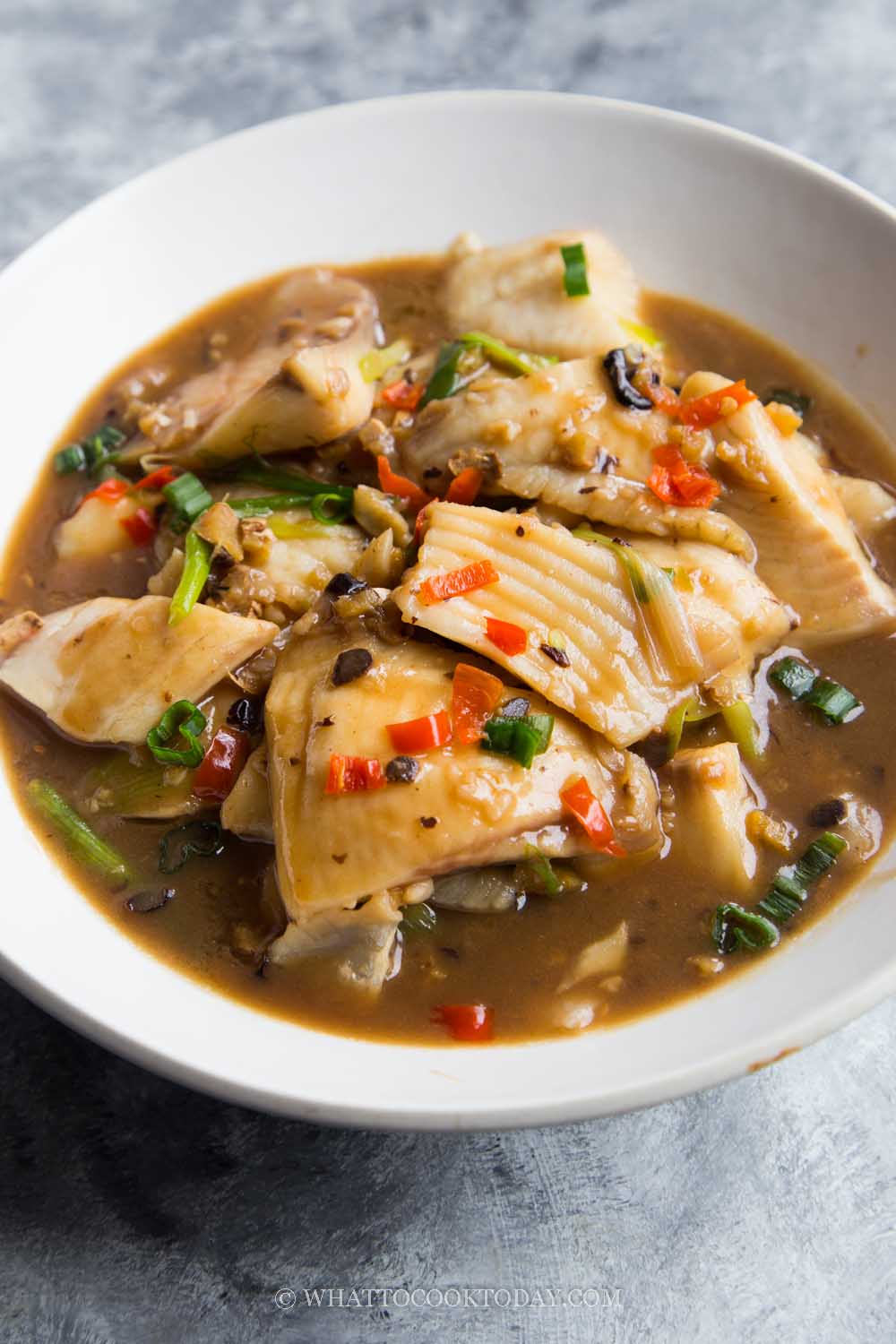 Stir-fried Fish Fillet with Black Bean Sauce