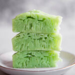 Pandan Bai Tang Gao (Pandan Sugar Rice Cake)