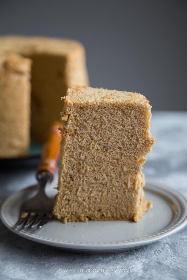 Soft and Fluffy Coffee Chiffon Cake