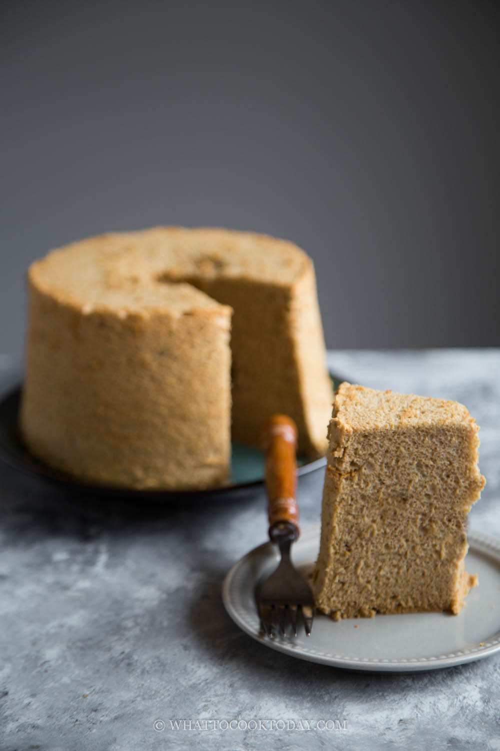 Soft and Fluffy Coffee Chiffon Cake