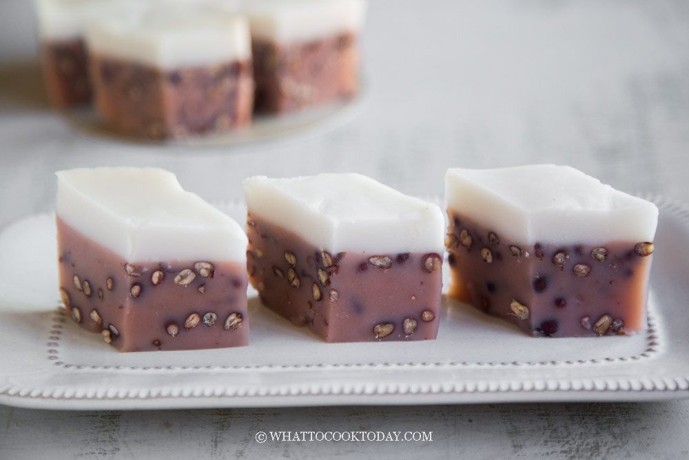 Red Bean Kue/Kuih Talam (Talam Kacang Merah)