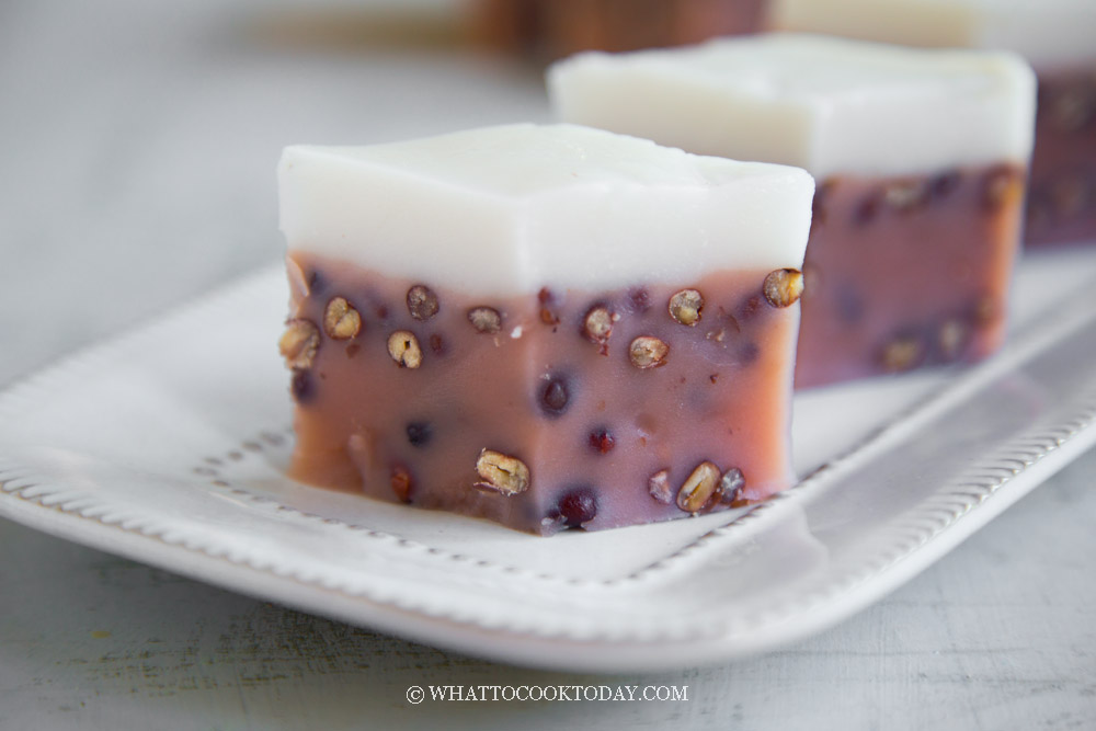 Red Bean Kue/Kuih Talam (Talam Kacang Merah)