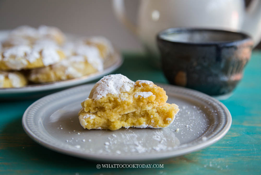 Soft and Chewy Mango Crinkle Cookies