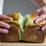 Easy Beginner Sourdough Pandan Milk Bread Loaf