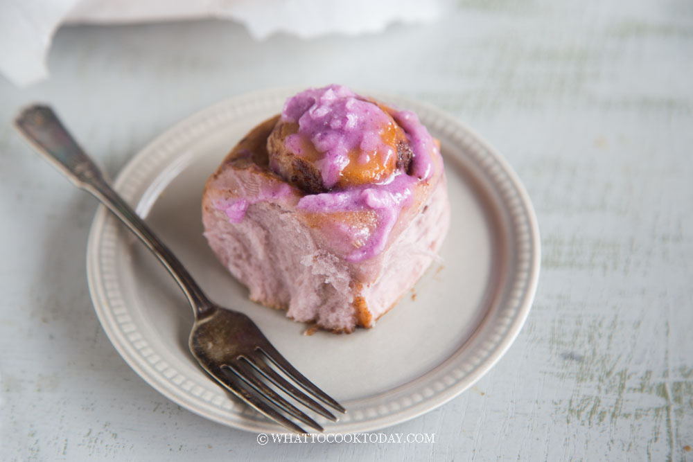 Purple Sweet Potato Cinnamon Rolls