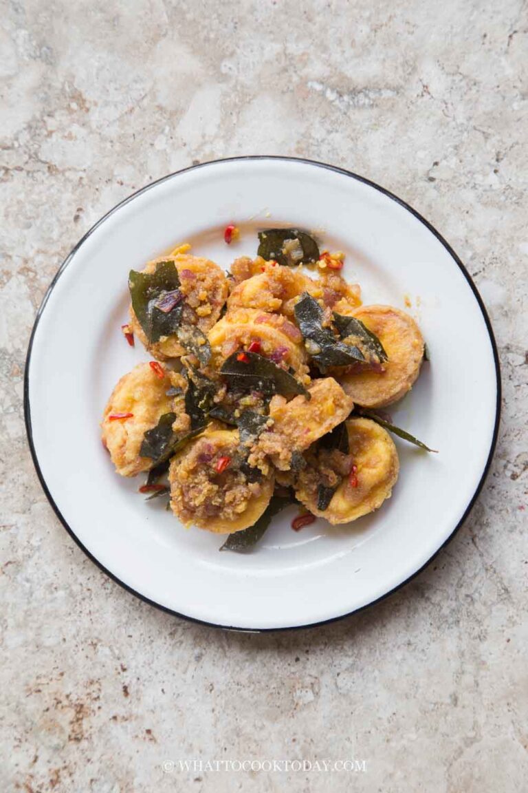 Salted Egg Yolk Tofu (AirFryer) What To Cook Today