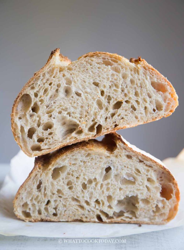 Small NoKnead Sourdough Country Bread/Pain de Campagne