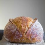 No-Knead Pain de Campagne / Country Sourdough Bread with Egg