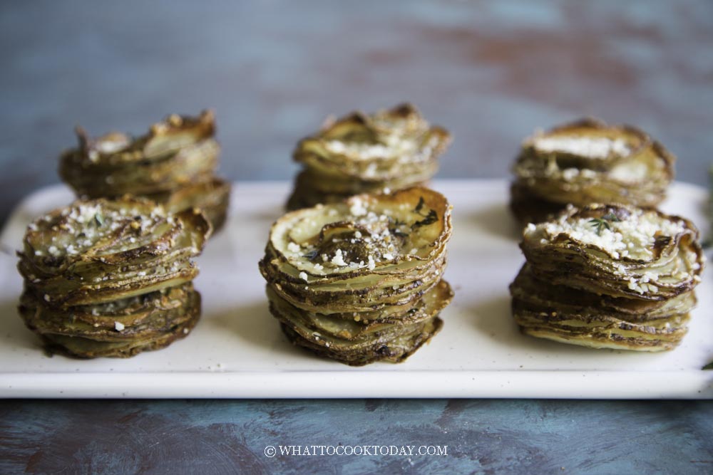 Fork Tender Stacked Muffin Tin Potatoes - The Toasted Pine Nut