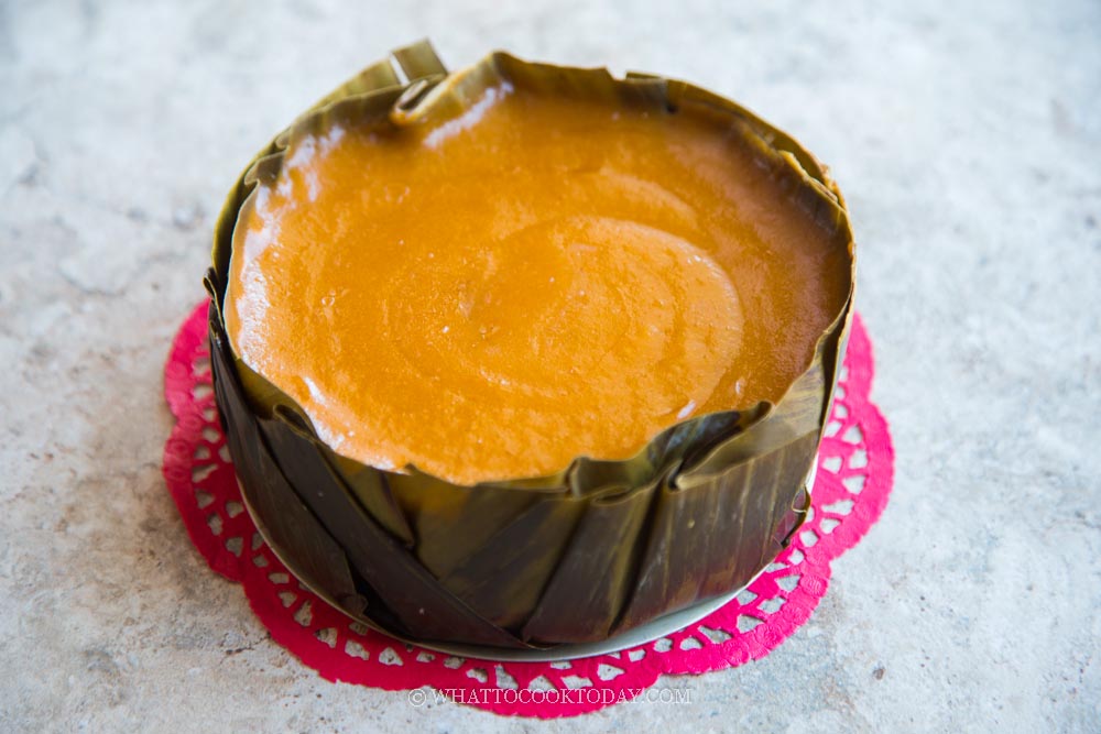 Steamed Pumpkin Nian Gao (Pumpkin Chinese New Year Cake)