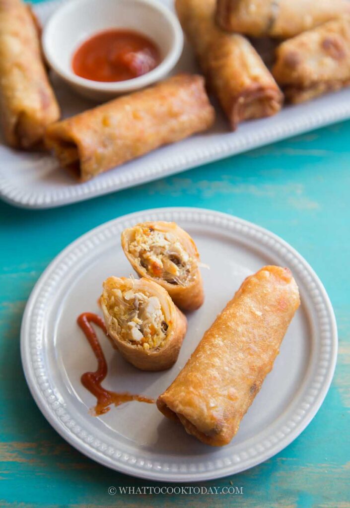 Gluten-Free Egg Roll Wrappers + Filling Recipe [Easy!]