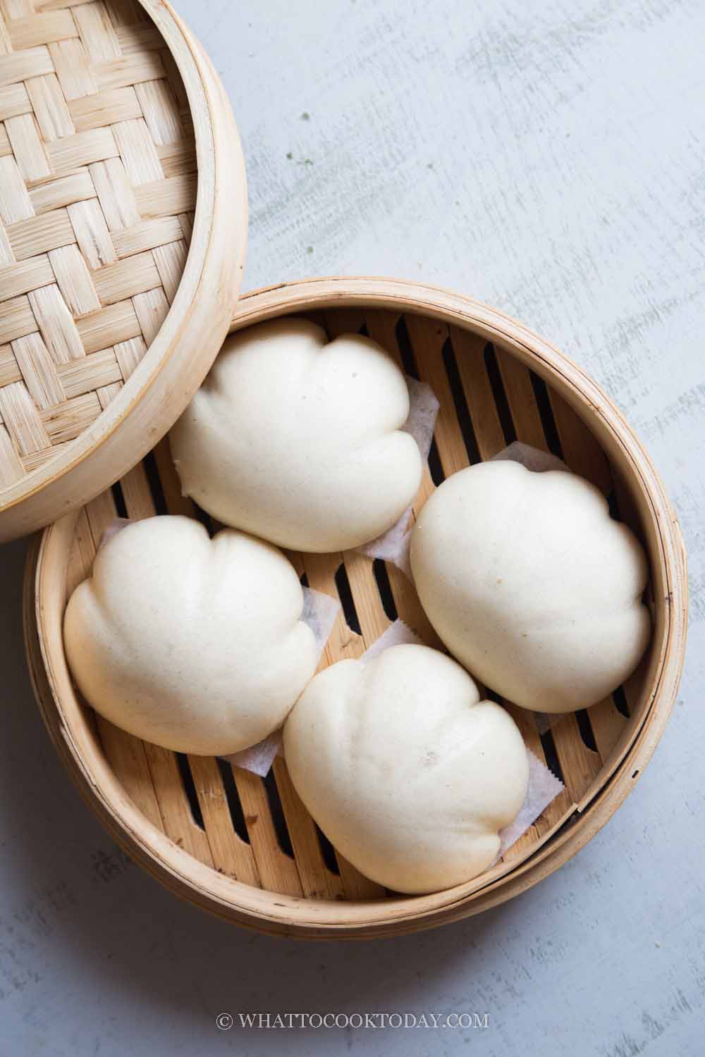 Sourdough Baozi/Steamed Buns with Tangzhong