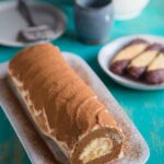 Tiramisu Swiss Roll Cake