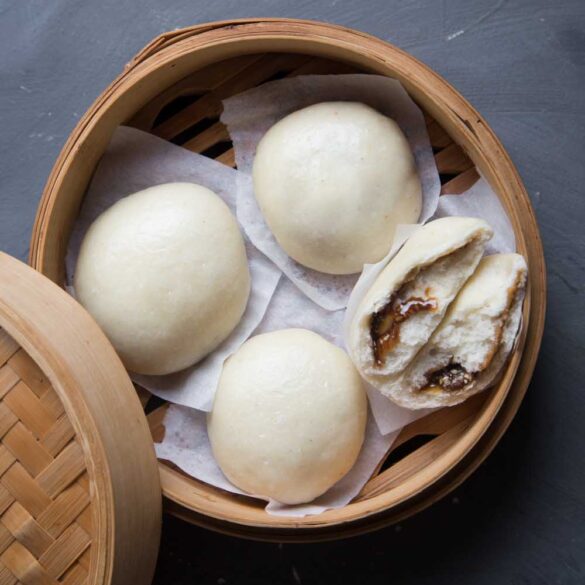 Soft Fluffy Steamed Buns Baozi With Tangzhongyudane