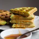 Pandan Coconut Waffles