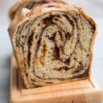 No-Knead Sourdough Cinnamon Raisin Swirl Bread (in a Loaf Pan)