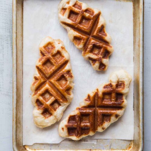 Easy Croffles / Croissant Waffles (from scratch)
