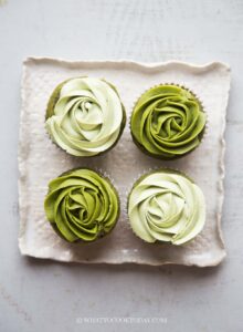 Matcha Cupcakes (using Mayonnaise)