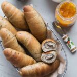 Black Sesame Butter Rolls