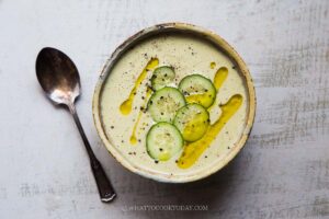 Cucumber Garlic Gazpacho