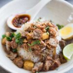 Nasi Bakmoy (Minced Meat and Tofu Rice)