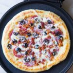 Pizza in Electric Pizza Grill/Griddle