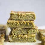 Matcha Caramel Blondies
