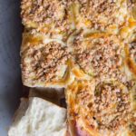 Tangzhong Cheese Scallion Buns with Cheese Streusel