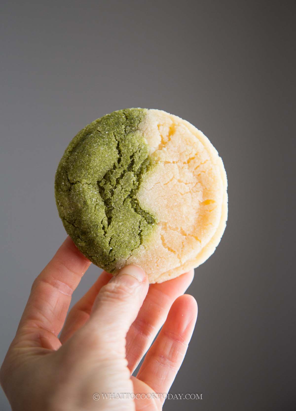 Two-Toned Matcha White Chocolate Cookies