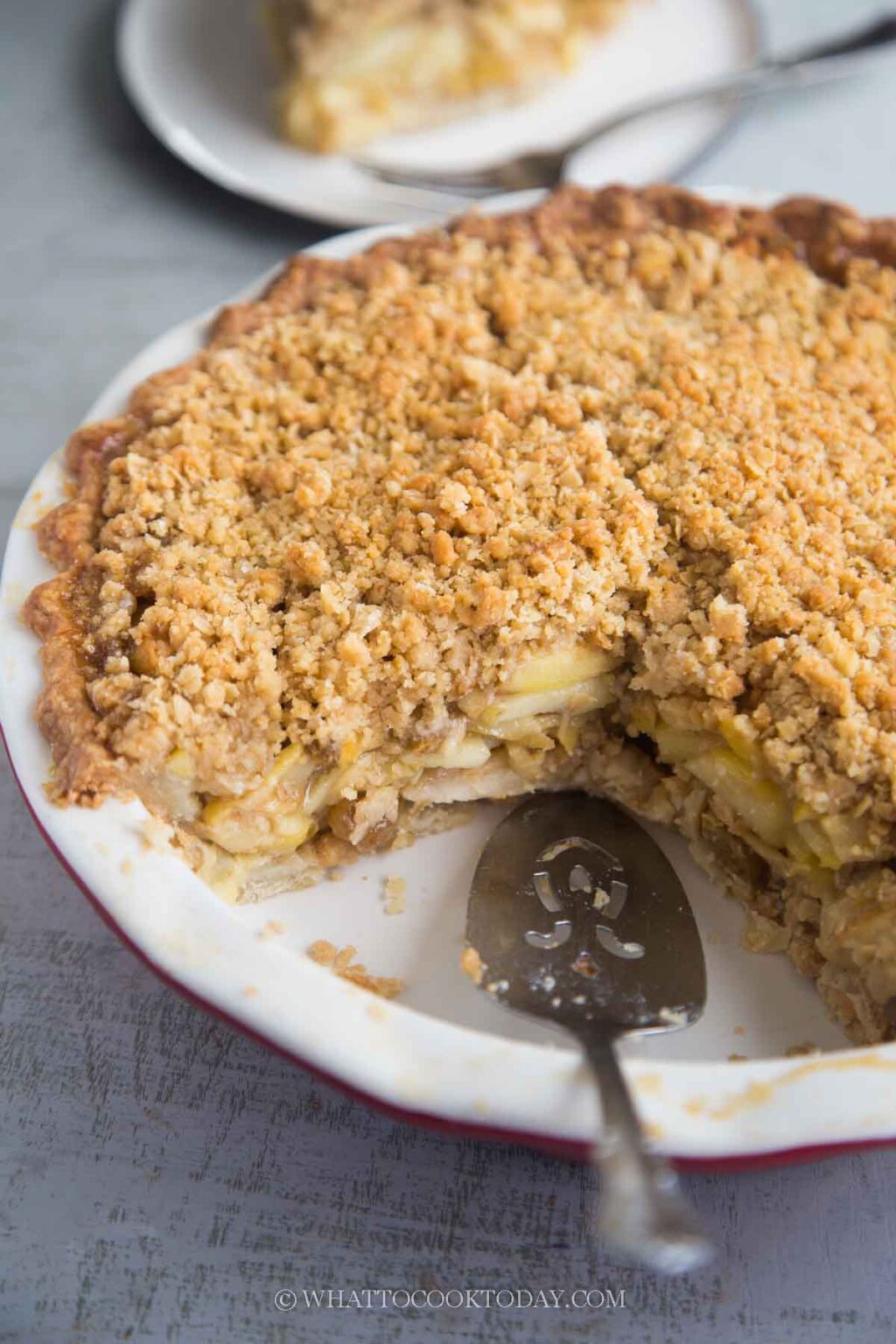 Apple Ginger Pie with Oat Streusel