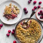 Leftover Cranberry Sauce Crisp