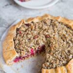 Cranberry Galette with Rye Almond Streusel