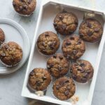 Olive Oil Banana Chocolate Chip Muffins