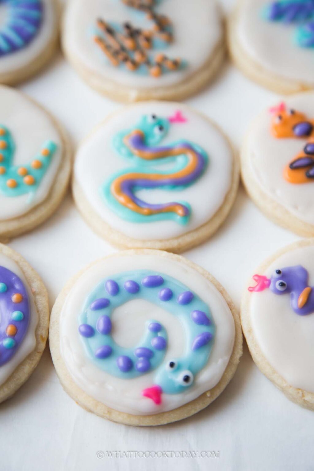 Snaking Cookies Year of Snake Sugar Cookies